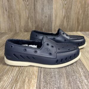 Sperry Float Cozy Slip On Women’s US Size 8 Fuzzy Blue Rubber Shoes STS87088